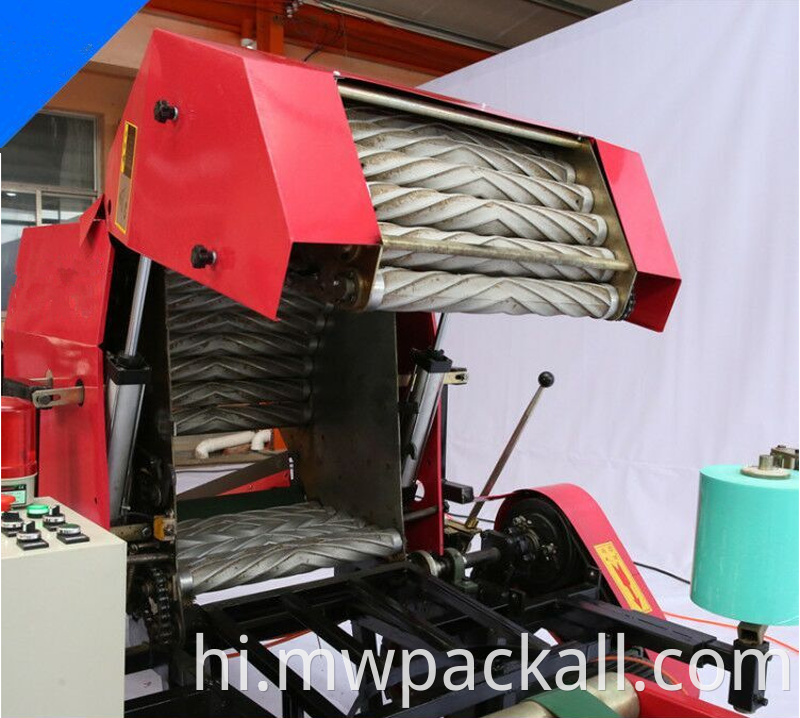 स्वचालित सिलेज बालिंग मशीन उच्च गुणवत्ता स्वचालित घास सिलेज मशीन घास पैकिंग मशीन